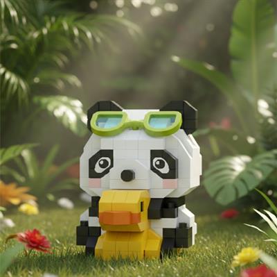 LOZ ÖRDEKLİ PANDA 190 PARÇA  BLOCK OYUNCAK-MİNİ POŞET
