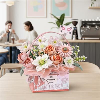 LOZ PEMBE GÜL BUKETİ 1212 PARÇA   BLOCK OYUNCAK