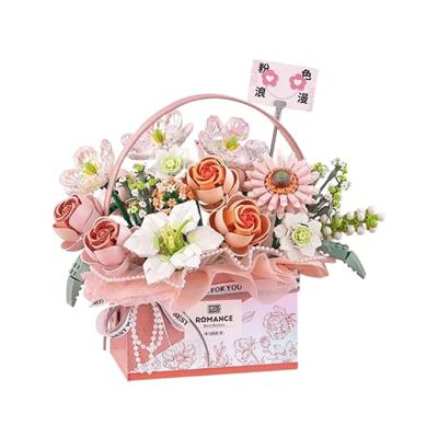 LOZ PEMBE GÜL BUKETİ 1212 PARÇA   BLOCK OYUNCAK