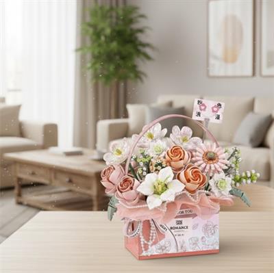 LOZ PEMBE GÜL BUKETİ 1212 PARÇA   BLOCK OYUNCAK