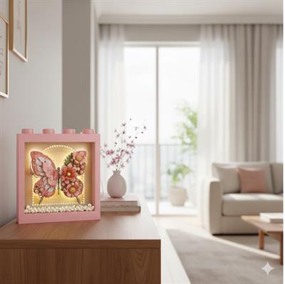 LOZ PEMBE KELEBEK ÇERÇEVE 822 PARÇA BLOCK OYUNCAK