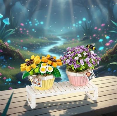 LOZ SAKSIDA ÇİÇEKLER 534 PARÇA  BLOCK OYUNCAK