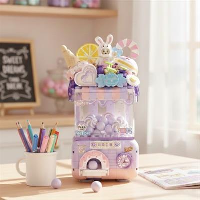 LOZ Sevimli Gashapon Makineleri MOR 428 PARÇA BLOCK OYUNCAK