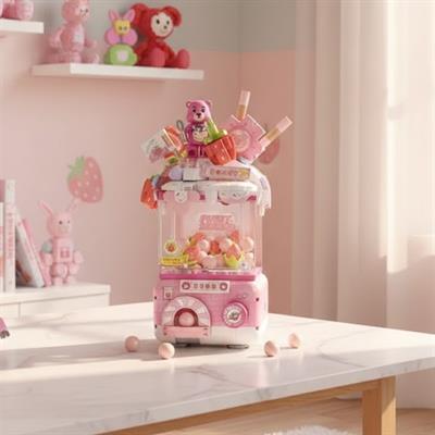 LOZ Sevimli Gashapon Makineleri PEMBE 428 PARÇA BLOCK OYUNCAK