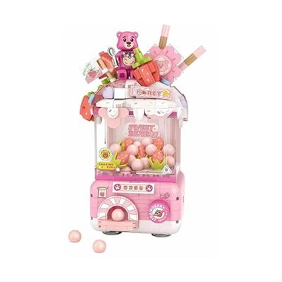 LOZ Sevimli Gashapon Makineleri PEMBE 428 PARÇA BLOCK OYUNCAK