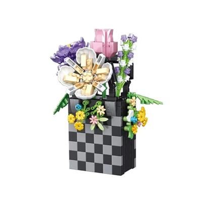 PANLOS ÇANTA BUKET ÇİÇEK 556 PARÇA BLOCK OYUNCAK