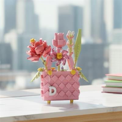 PANLOS ÇANTA BUKET ÇİÇEK 572 PARÇA  BLOCK OYUNCAK