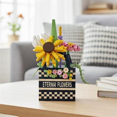 PANLOS ÇANTA BUKET ÇİÇEK 628 PARÇA  BLOCK OYUNCAK