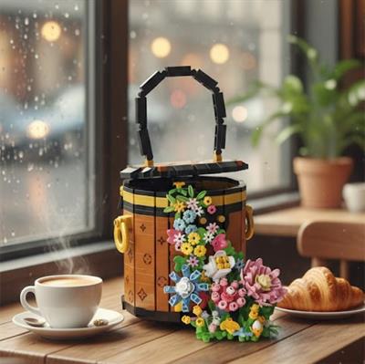 PANLOS ÇANTA ÇİÇEK BUKETİ 1191 PARÇA BLOCK OYUNCAK