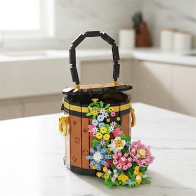 PANLOS ÇANTA ÇİÇEK BUKETİ 1191 PARÇA BLOCK OYUNCAK