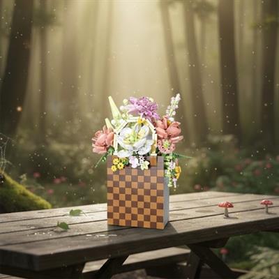 PANLOS ÇANTA ÇİÇEK BUKETİ 1208 PARÇA BLOCK OYUNCAK