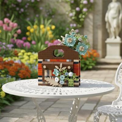 PANLOS ÇANTA ÇİÇEK BUKETİ 605 PARÇA BLOCK OYUNCAK