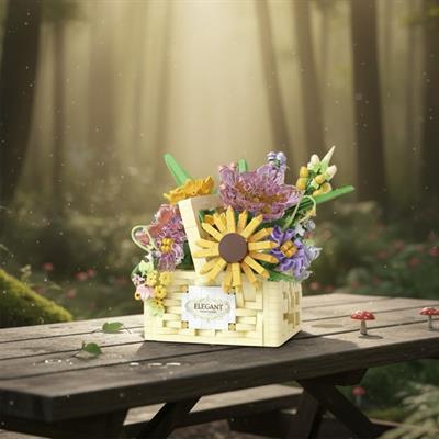 PANLOS ÇİÇEK BUKETİ  1263 PARÇA BLOCK OYUNCAK