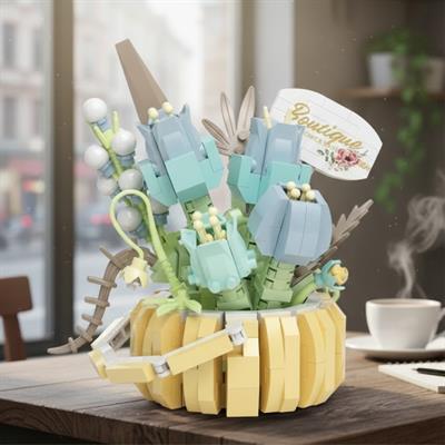PANLOS ÇiÇEK BUKETİ 529 PARÇA  BLOCK OYUNCAK