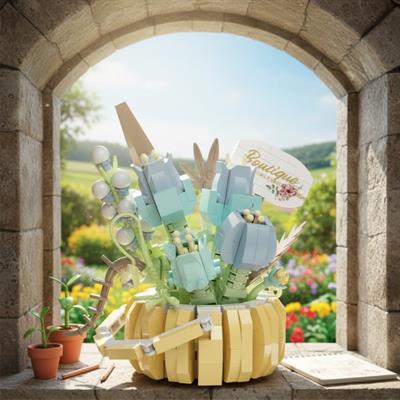 PANLOS ÇiÇEK BUKETİ 529 PARÇA  BLOCK OYUNCAK