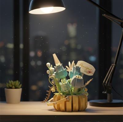 PANLOS ÇiÇEK BUKETİ 529 PARÇA  BLOCK OYUNCAK