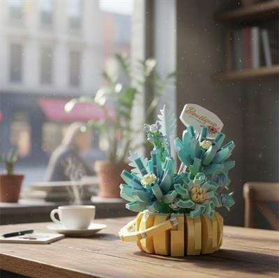 PANLOS ÇİÇEK BUKETİ 562 PARÇA  BLOCK OYUNCAK