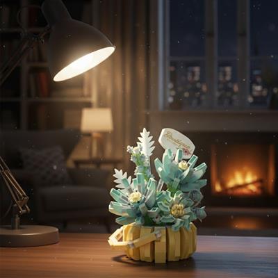 PANLOS ÇİÇEK BUKETİ 562 PARÇA  BLOCK OYUNCAK