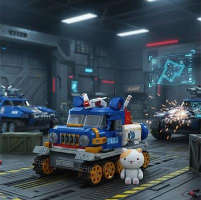 PANLOS HAMUR TATLISI ZIRHLI ARABA 628 PARÇA  BLOCK OYUNCAK