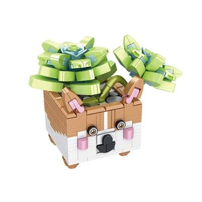 PANLOS Hayvan Saksıları Buket Setleri 336 PARÇA  BLOCK OYUNCAK