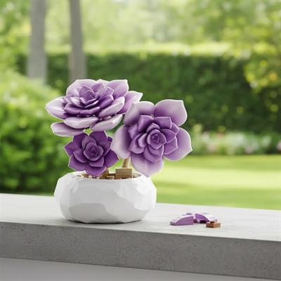 PANLOS MOR SUKULENT MODEL 76 PARÇA BLOCK OYUNCAK