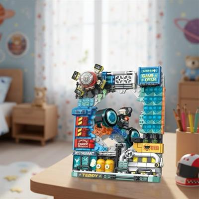 PANLOS MOTORCU TEDDY 458 PARÇA  BLOCK OYUNCAK