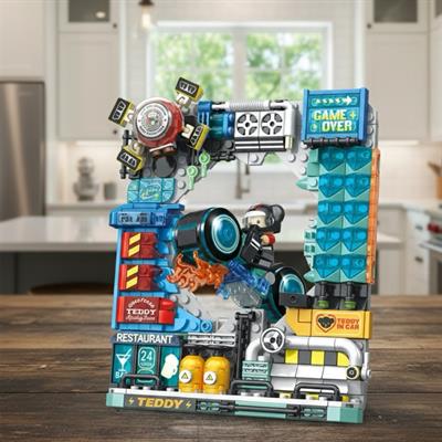 PANLOS MOTORCU TEDDY 458 PARÇA  BLOCK OYUNCAK