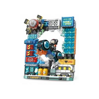 PANLOS MOTORCU TEDDY 458 PARÇA  BLOCK OYUNCAK