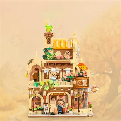 PANLOS OYUNCAK AYI PİŞİRME EVİ 1547 PARÇA  BLOCK OYUNCAK