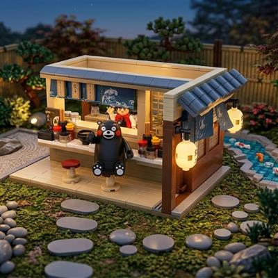 PANLOS Ramen Restoranı 390 PARÇA BLOCK OYUNCAK