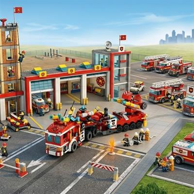 PANLOS ŞEHİR iTFAİYESİ 557 PARÇA  BLOCK OYUNCAK