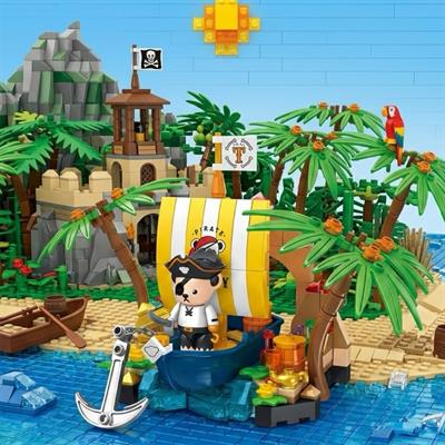 PANLOS Teddy Ayı Koleksiyonu - Korsan 190 PARÇA BLOCK OYUNCAK