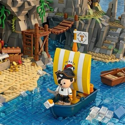 PANLOS Teddy Ayı Koleksiyonu - Korsan 190 PARÇA BLOCK OYUNCAK