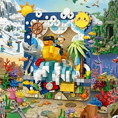 PANLOS Teddy Ayı Resim 417 PARÇA  BLOCK OYUNCAK