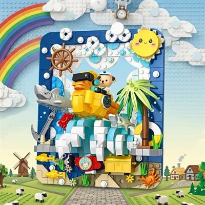 PANLOS Teddy Ayı Resim 417 PARÇA  BLOCK OYUNCAK