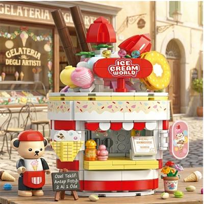 PANLOS Teddy dondurma salonu 369 PARÇA   BLOCK OYUNCAK