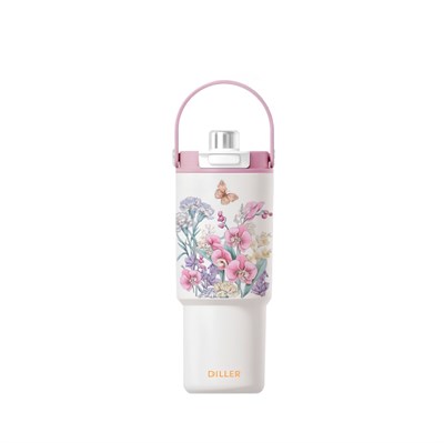 PASLANMAZ ÇELİK DESENLİ TERMOS 900 ML