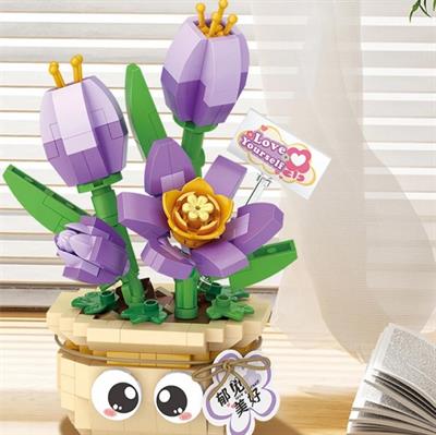 SAKSILI LALE ÇİÇEĞİ 380 PARÇA BLOCK OYUNCAK