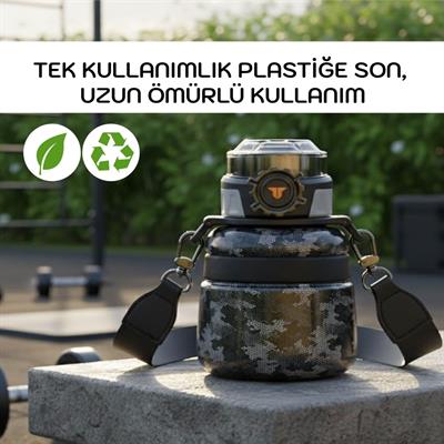 TKK 600 ML EL VE BOYUN ASKILI ÇELİK TERMOS