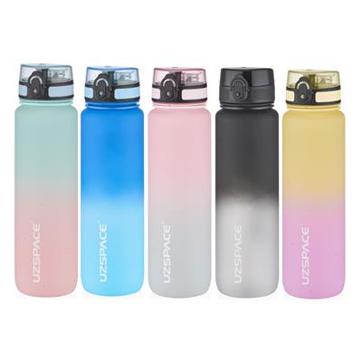 UZSPACE 1000 ML GRADİENT RENK SOFT-TOUCH TRITAN SU MATARASI