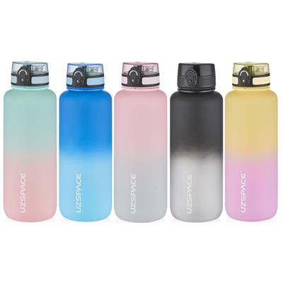 UZSPACE 1500 ML GRADİENT RENK SOFT-TOUCH TRİTAN SU MATARASI