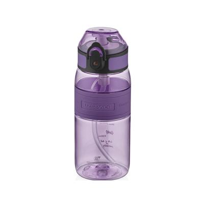 UZSPACE 440 ML SİLİKON GÖVDE PİPETLİ TRİTAN SU MATARASI