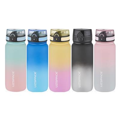 UZSPACE 650 ML GRADİENT RENK SOFTTOUCH TRİTAN SU MATARASI