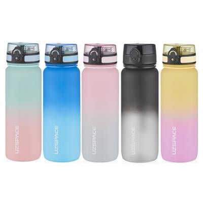 UZSPACE 800 ML GRADİENT RENK SOFT-TOUCH TRİTAN SU MATARASI