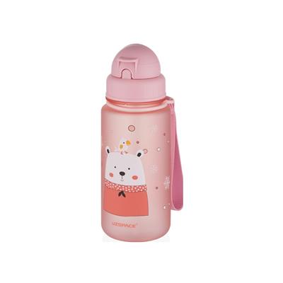 UZSPACE SEVİMLİ HAYVAN DESENLİ SOFT-TOUCH 400 ML TRITAN SU MATARASI