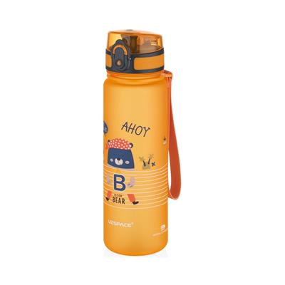 UZSPACE SEVİMLİ HAYVAN DESENLİ SOFT-TOUCH 500 ML TRITAN SU MATARASI