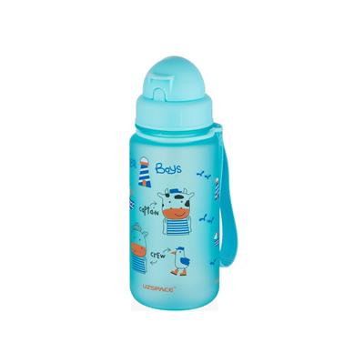 UZSPACE SEVİMLİ HAYVAN DESENLİ SOFT-TOUCH 400 ML TRITAN SU MATARASI