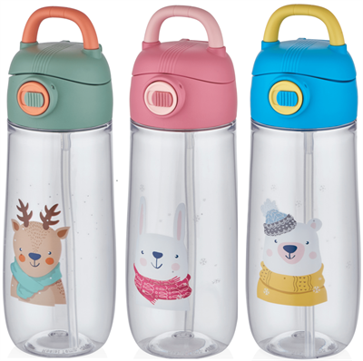 VAGOLİFE 550 ML SEVİMLİ HAYVAN DESENLİ SU MATARASI