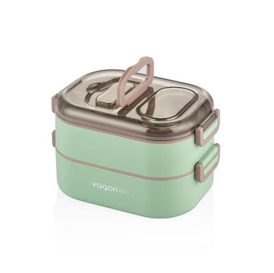 VAGONLİFE 1000 ML 3 BÖLMELİ PASLANMAZ ÇELİK LUNCHBOX