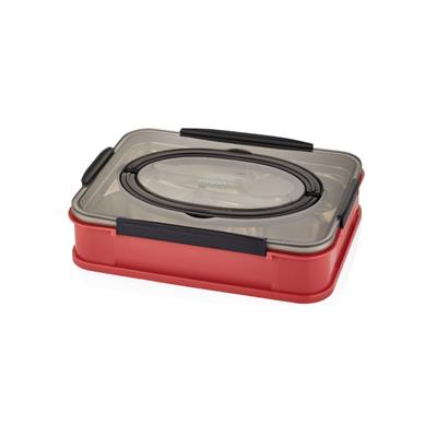 VAGONLİFE 1000ML 4 BÖLMELİ PASLANMAZ ÇELİK LUNCHBOX